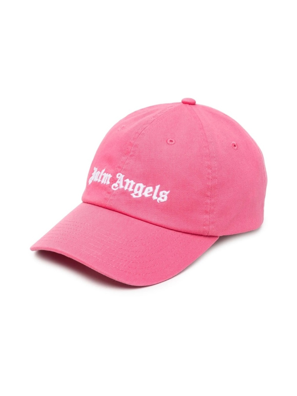 Palm Angels Pink Logo Embroidered Dad Hat Adjustable Baseball Cap Streetwear